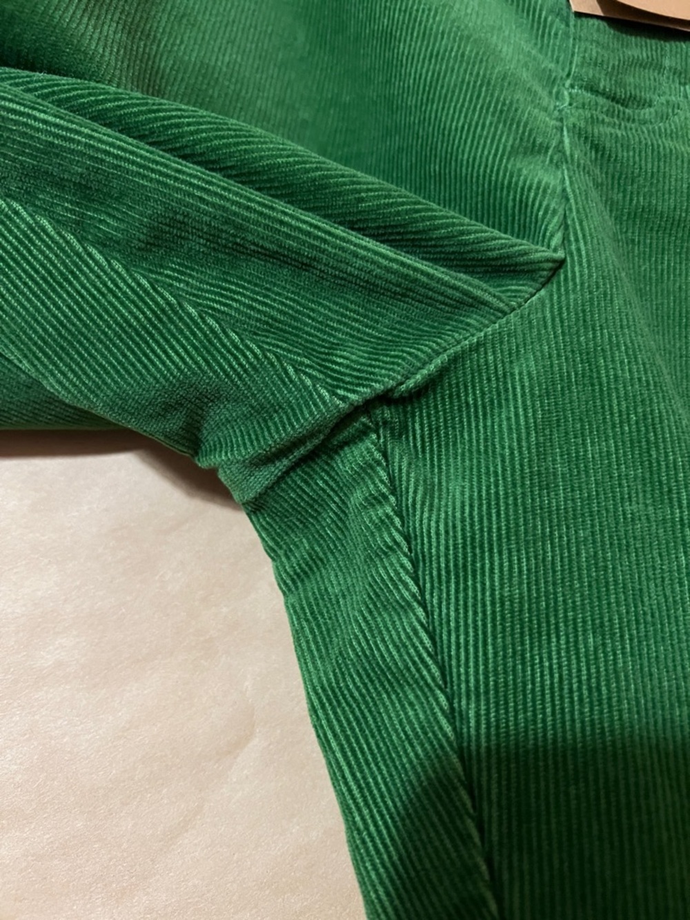 Boden | NWT High Rise Straight Cord Jeans Wide Leg Corduroy Green Size 10 - Picture 7 of 11